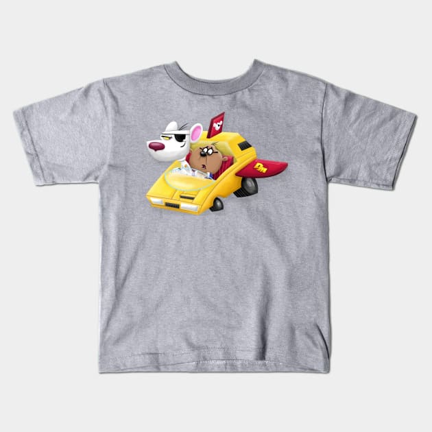 Danger Mouse Kids T-Shirt by Xander13